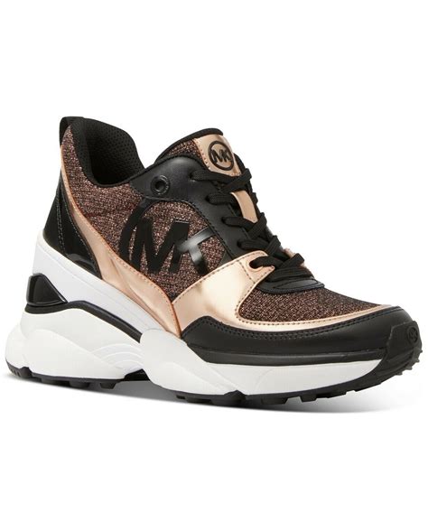 chompas de mujer michael kors|Michael Kors rose gold sneakers.